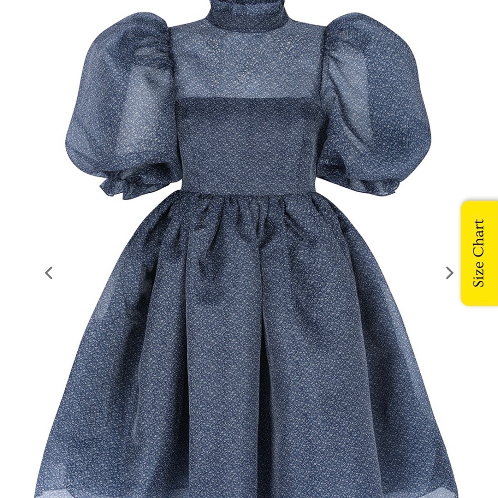 COPY - Navy Blue Selkie Dress 3X NWT The Royal Puff Dress